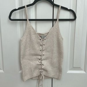 Tan American eagle spaghetti strap tank top